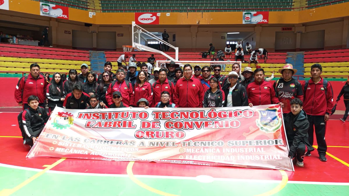 InstitutoFabril's tweet photo. El Instituto Tecnológico Fabril de Oruro es participé del 8vo Encuentro Deportivo Departamental de institutos tecnicos tecnológicos de educación superior fiscal y de convenio de oruro 

#Oruro #OruroBolivia #institutos #Deportes #basketball #futbol #atletismo https://t.co/Oh42phcDBD