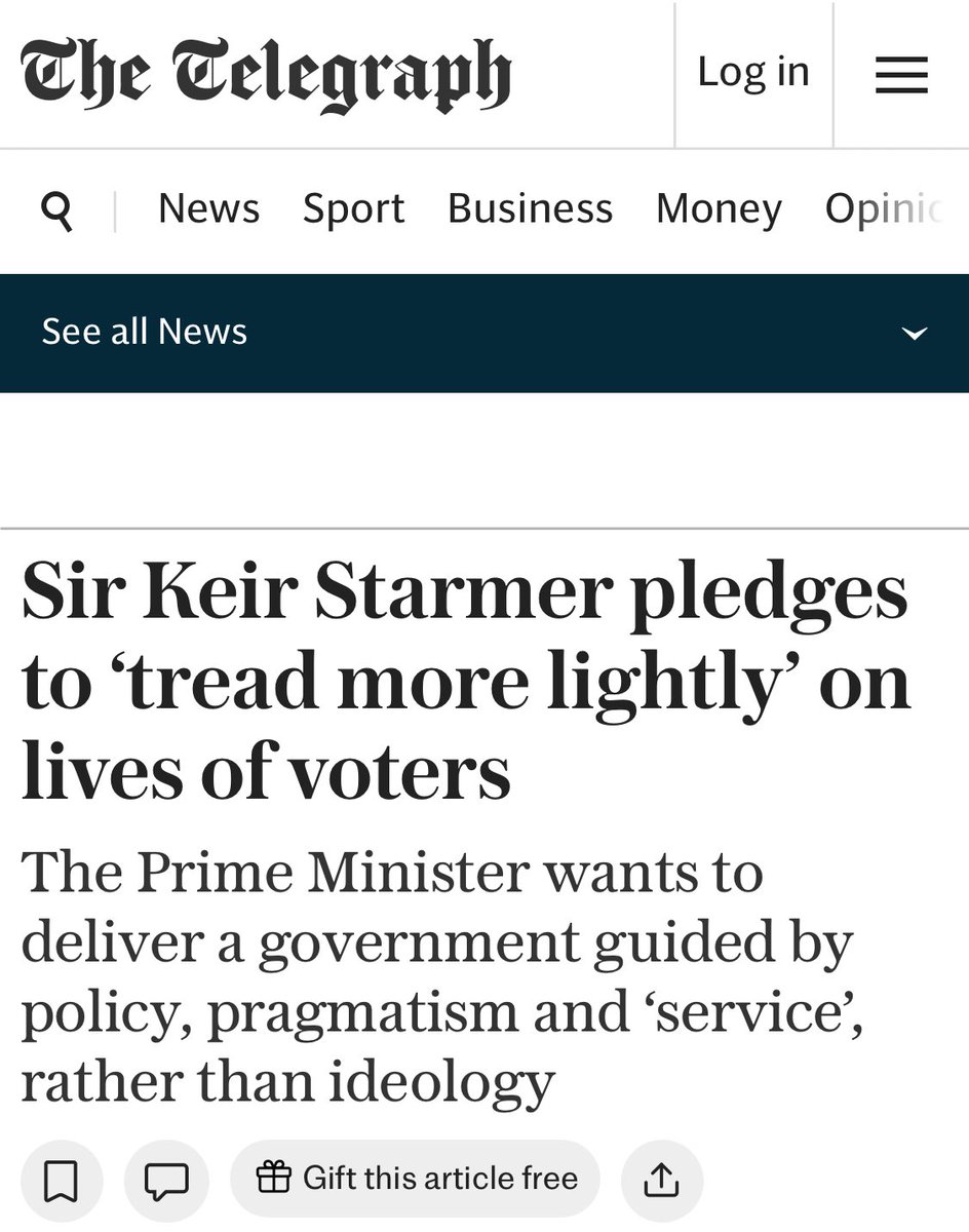 ReformDarlo's tweet photo. In his first speech as PM, Starmer promised to “tread more lightly” on the lives of voters.
Fast forward 14 months and he is bringing in digital ID.
The man is a dangerous fraud and liar. https://t.co/AZyBeOKwmD