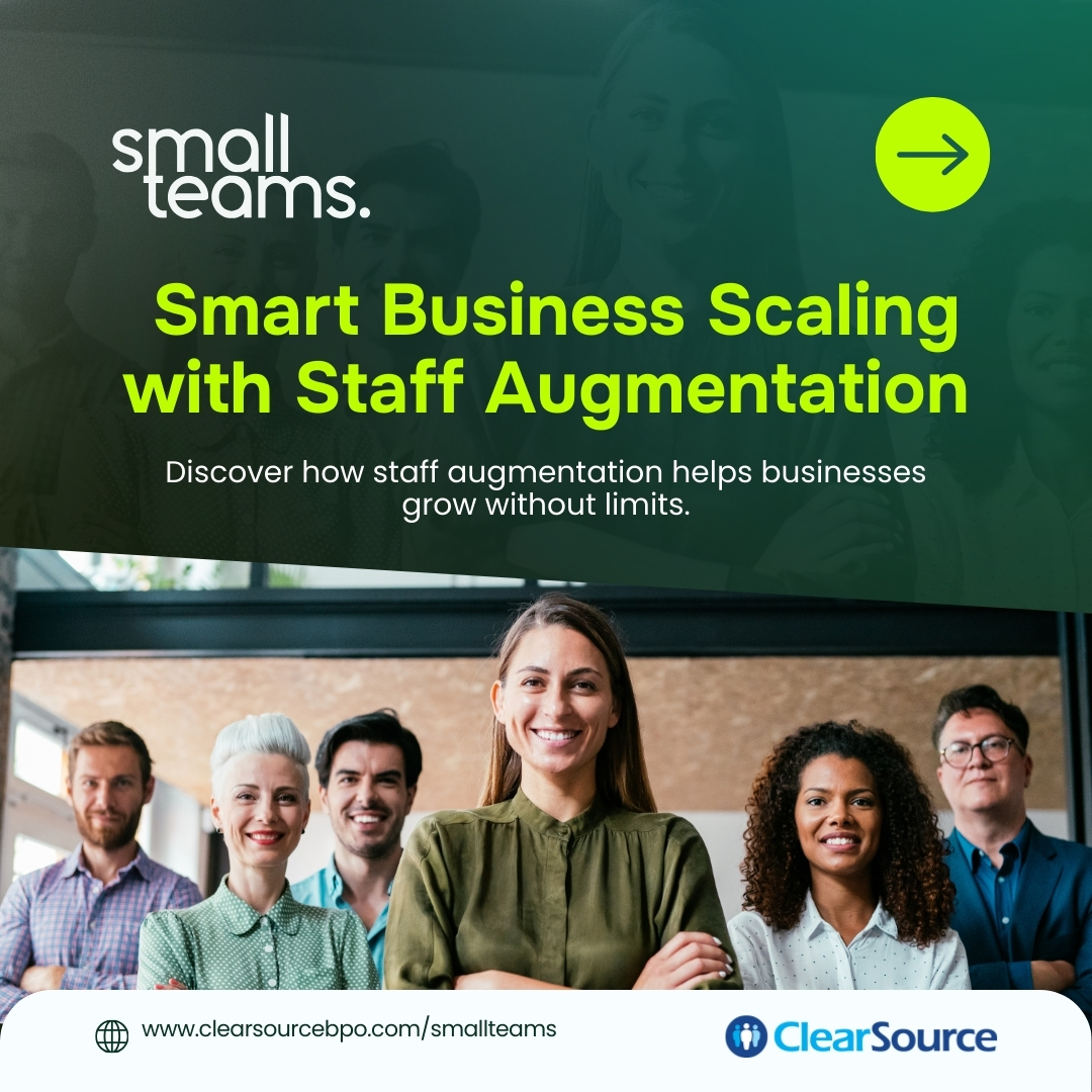 ClearSourceBPO's tweet image. Scaling Made Simple for SMBs

For SMBs, growth is exciting—but scaling sustainably is where the real challenge begins.
👉 See how staff augmentation empowers smarter scaling: hubs.li/Q03KKXQP0

#StaffAugmentation #BusinessGrowth #SMBSuccess #BPO #SmartScaling #ClearSource