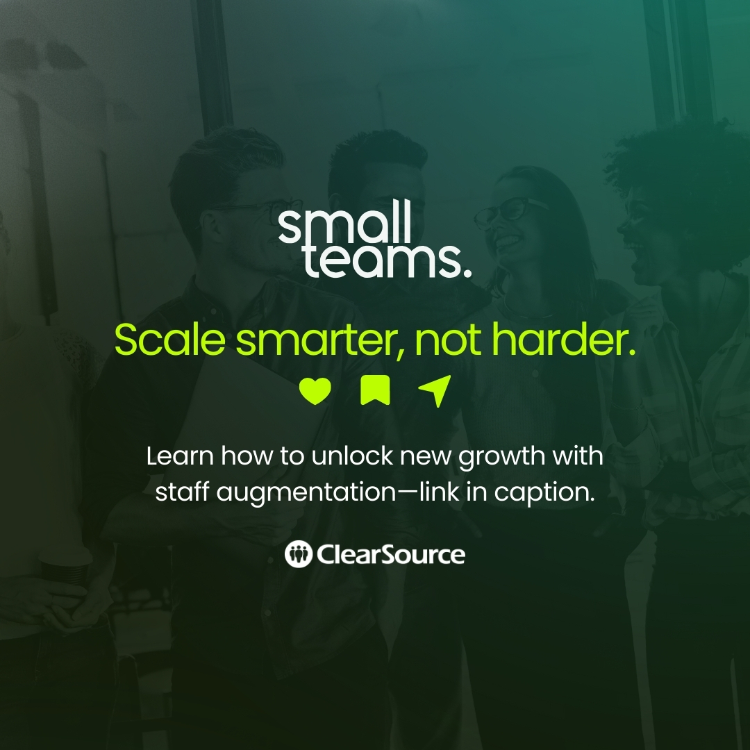 ClearSourceBPO's tweet image. Scaling Made Simple for SMBs

For SMBs, growth is exciting—but scaling sustainably is where the real challenge begins.
👉 See how staff augmentation empowers smarter scaling: hubs.li/Q03KKXQP0

#StaffAugmentation #BusinessGrowth #SMBSuccess #BPO #SmartScaling #ClearSource