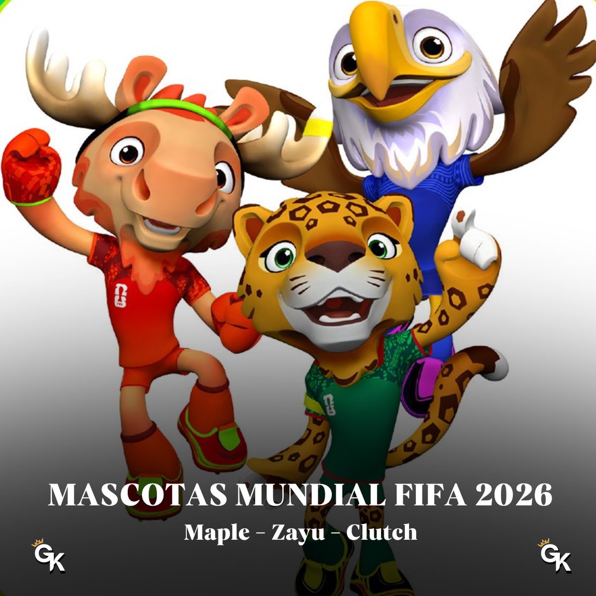 ⚽️ ¡Anunciada las mascotas oficiales de la Copa del Mundo de la FIFA 2026!

🇨🇦 Maple
🇲🇽 Zayu
🇺🇸 Clutch

#FIFAWorldCup
#Mundial2026