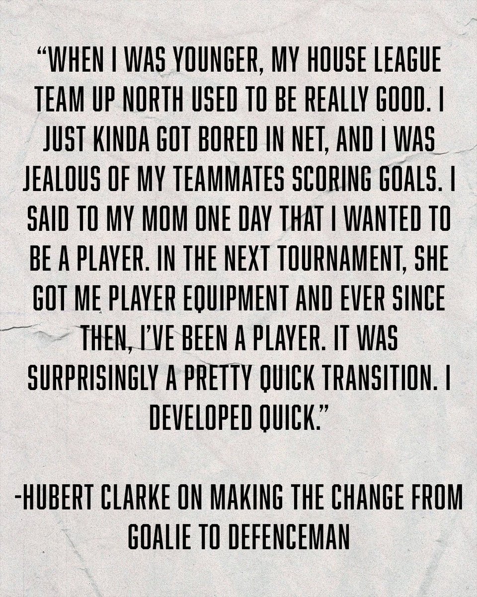 PARaidersHockey's tweet photo. Did you know that Hubert Clarke was a goalie until he was 13? Five years later, he's a signed WHL defenceman! https://t.co/9MMUh5grlr