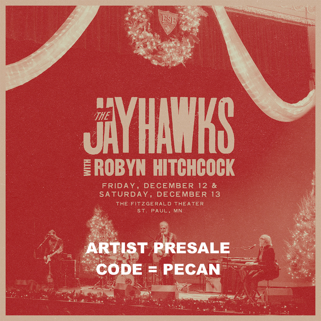The artist presale for our 2 holiday shows in December at The Fitzgerald Theater in St. Paul, MN continues until 10pm tonight (9/25).
12/12 bit.ly/4msQJO8 (VIP package available for this show)
12/13 bit.ly/4gGmcez
Code is PECAN
More info: bit.ly/4gKrtSu