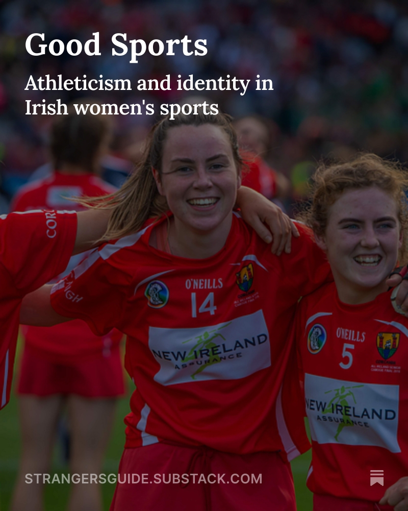 StrangersGuide's tweet image. Check out Eimar Ryan's essay, "Good Sports" from our Ireland guide in this week's Long Read here on our Substack: open.substack.com/pub/strangersg…