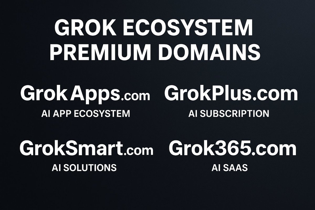 BitRWA's tweet image. GrokApps.com

Enhanced Grok service.

Application scenarios:

Premium subscription (similar to ChatGPT Plus)

Value-added features / Pro version"

#Grok #grok3 #Grok4Fast #Ai #Agent #domain