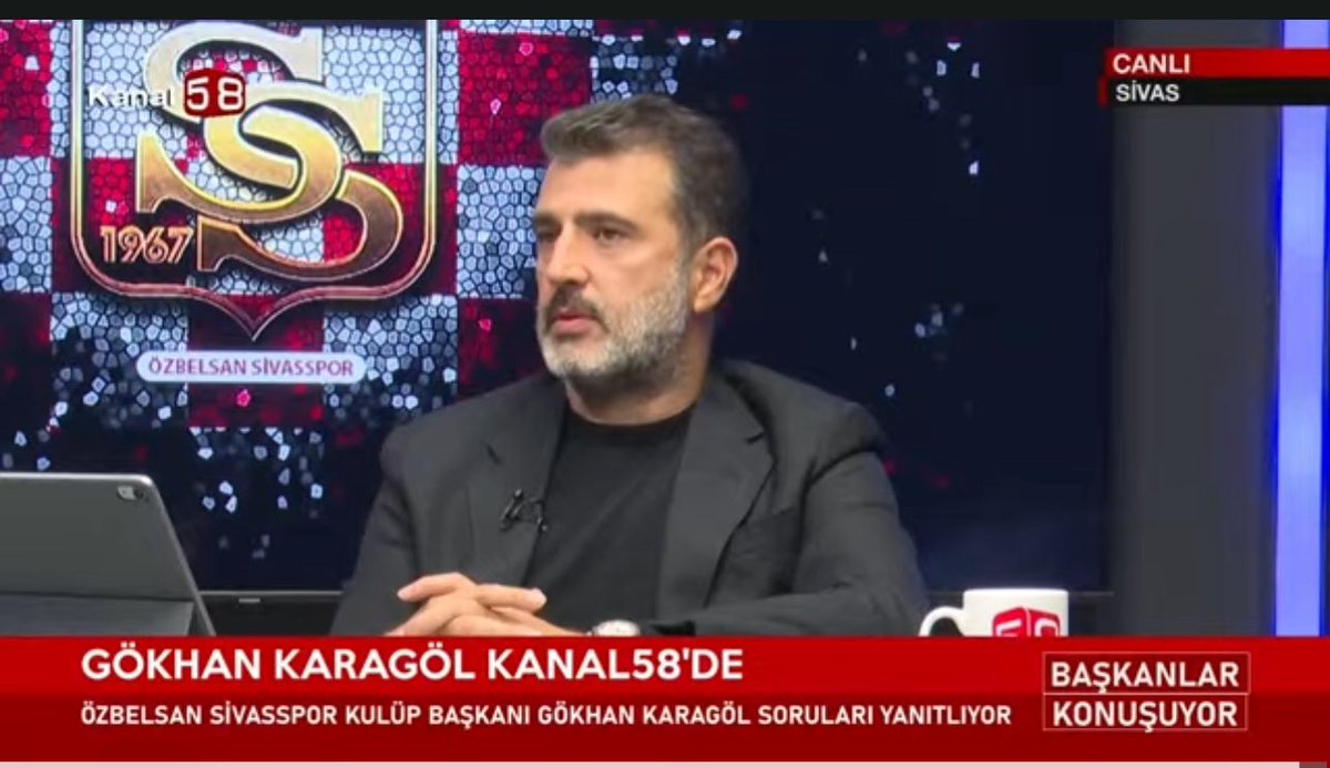 #CANLIYAYIN #Sivasspor Kulüp Başkanı #GökhanKaragöl #Kanal58’de  #BaşkanlarKonuşuyor programına konuk oldu

youtube.com/live/0gUKDs1VL…
