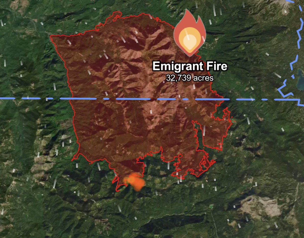 WCTOfficialYT's tweet image. 11 am advisory | the #Emigrantfire 

Last night a cold front passed over the area moderating fire weather conditions and giving crews relief, today crews across the perimeter continue to work on patrolling lines and suppression repairs along service roads