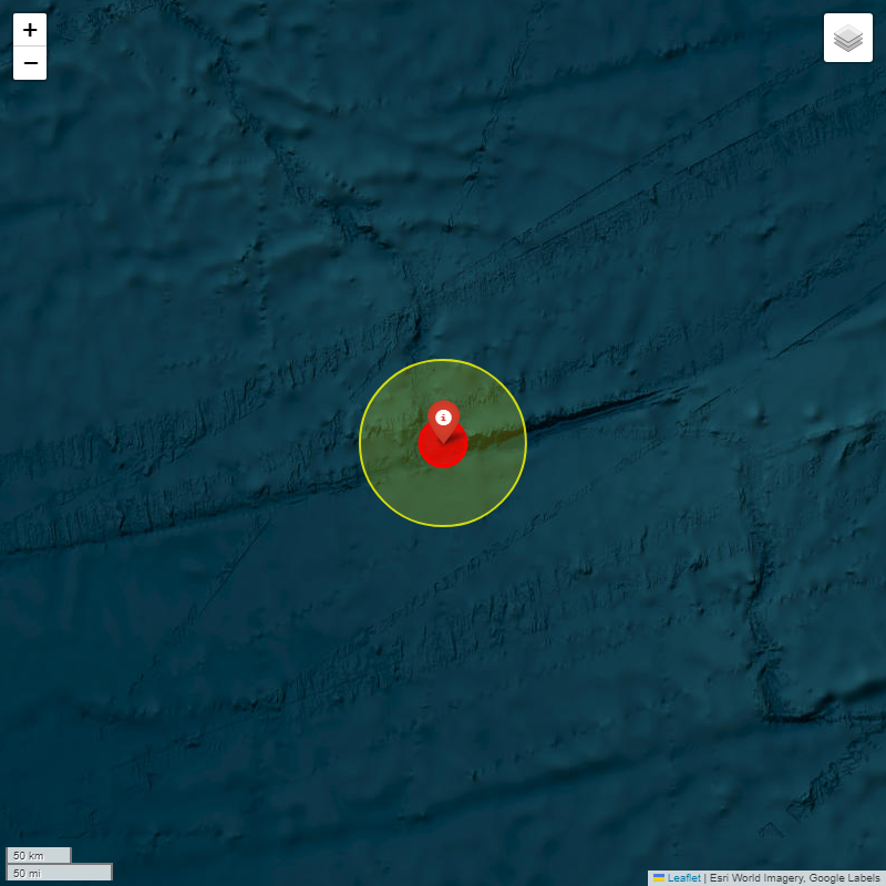 IIGEAac's tweet image. #IIGEA #SIMMSA #SISMO #EARTHQUAKE
MAGNITUDE: 5.2Mw
#SOUTHERN #MID-ATLANTIC #RIDGE
2025-09-25, 17:59:35.861 UTC
LAT: -47.4183° LON: -13.2064°
DEPTH: -10.0km
iigea.org/monitor