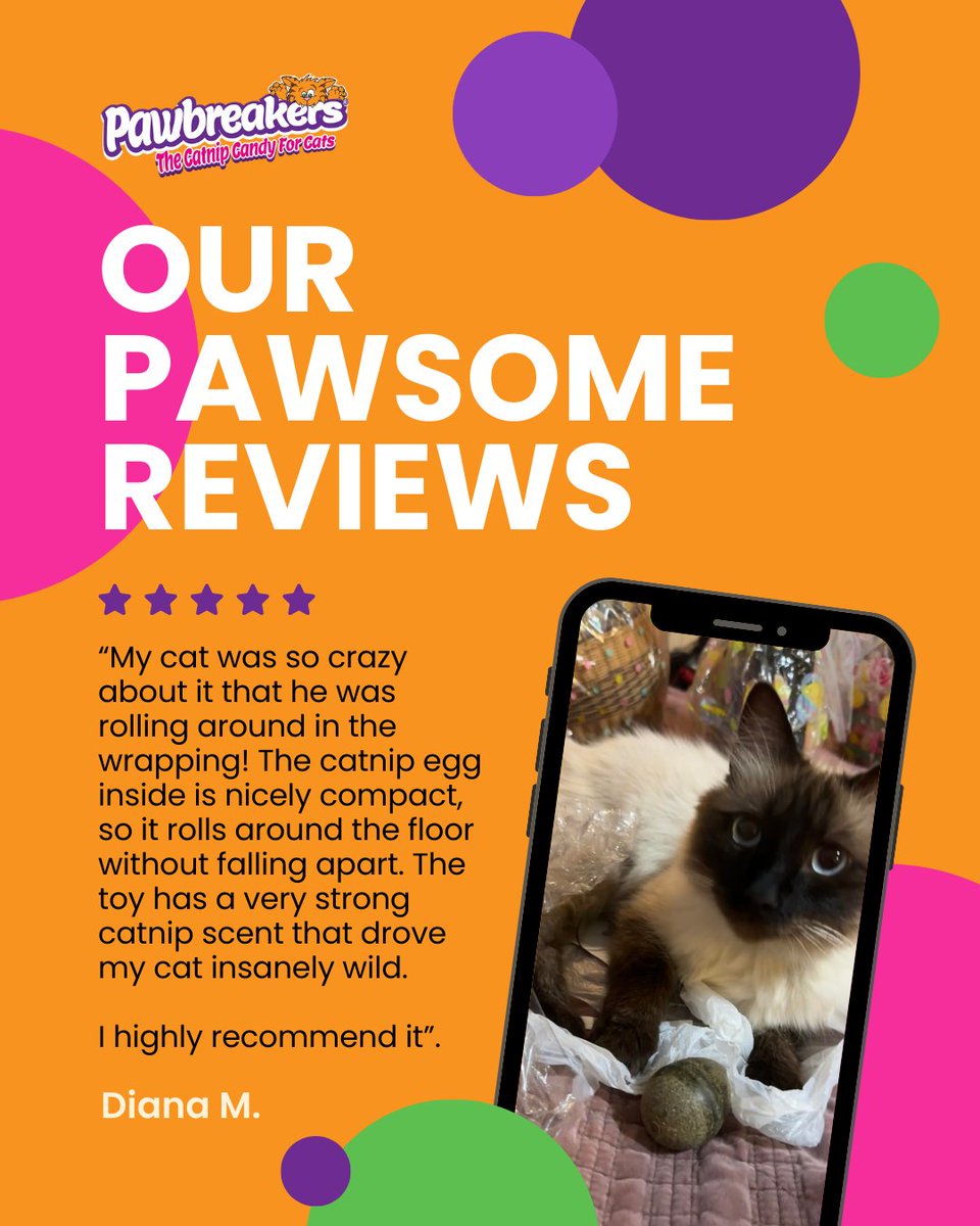 MrCatnip_222's tweet image. When the packaging is part of the fun, you know it’s good. 😹
This happy cat went wild before the toy even left the wrapper.
Strong scent, endless fun chaos!
#pawbreakers #catniptoy #catniphigh #kittycats #rating #customerreviews #customerreview
wix.to/9dwhzyA