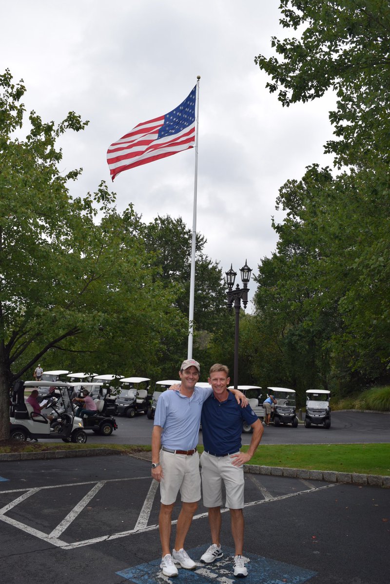 TrumpGolfDC's tweet image. Day 1 of the Fall Men’s Invitational is officially underway! It wouldn’t be a true Invitational without a little rain to keep things interesting. Here’s to great competition, camaraderie, and making the most of the fall season on our world-class courses at @TrumpGolfDC.