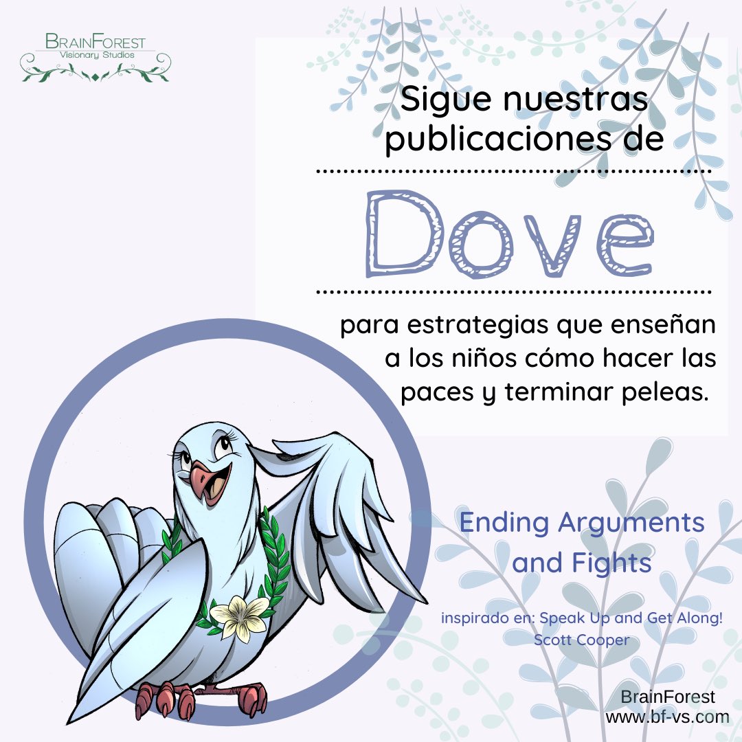 BrainForest_Vis's tweet photo. Dove enseña a los niños que siempre se puede elegir la paz.
Pacificar, perdonar y resolver conflictos también son superpoderes. 🕊️💚
#BirdScouts #HabilidadesSociales
#BrainForestKids https://t.co/jq5fUcsSWC