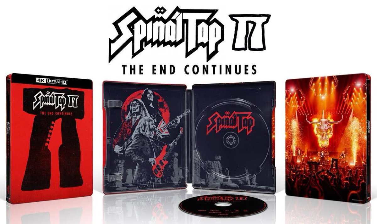 dawnofthediscs's tweet image. Coming soon to 4K UHD Steelbook 
Spinal Tap II: The End Continues (2025) 4K UHD/Blu-ray Steelbook
PRE-ORDER: amzn.to/4mBLWtV
#SpinalTap #SpinalTapII #Steelbook  #Bluray #physicalmedia #MovieNight
#Horror #HorrorCommunity #FilmCommunity #Bluray #4K #4KBluray #4KUltraHD…