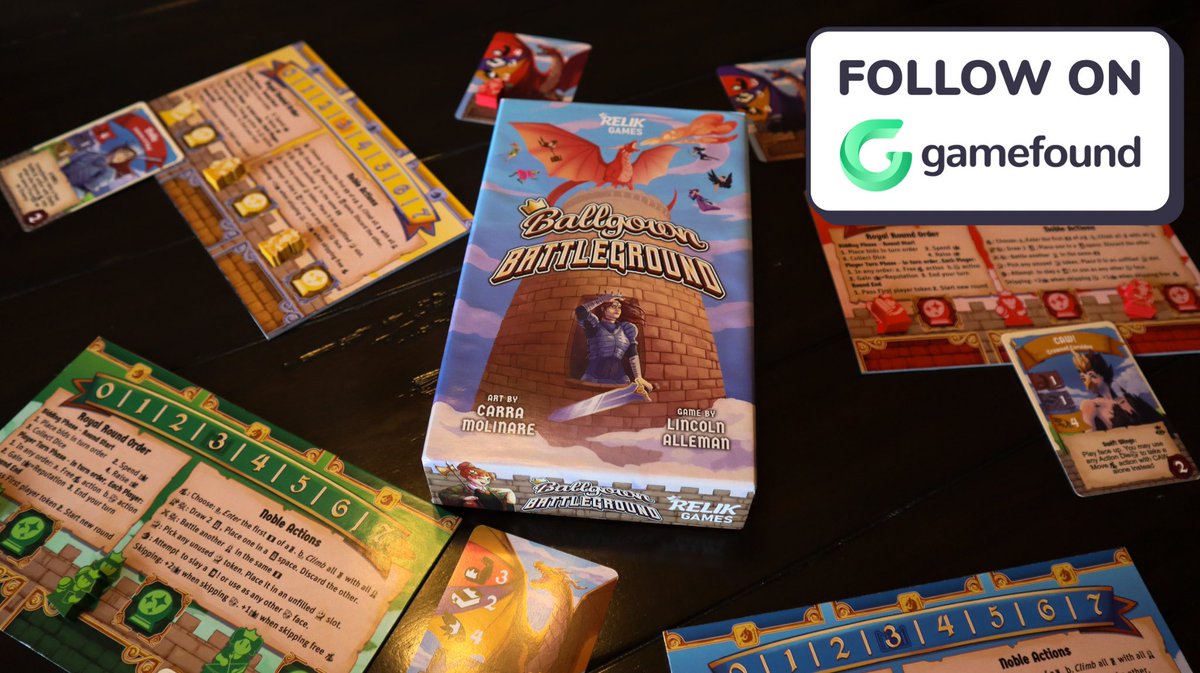 The campaign for our beautiful game is going live soon, and we want to give you $5 OFF! Follow us on Gamefound at the link in our bio to unlock this offer now! 👑

#relikgames #ballgownbattleground #bgbg #games #boardgames #boardgame #familyboardgame #fantasygame #gamedesign