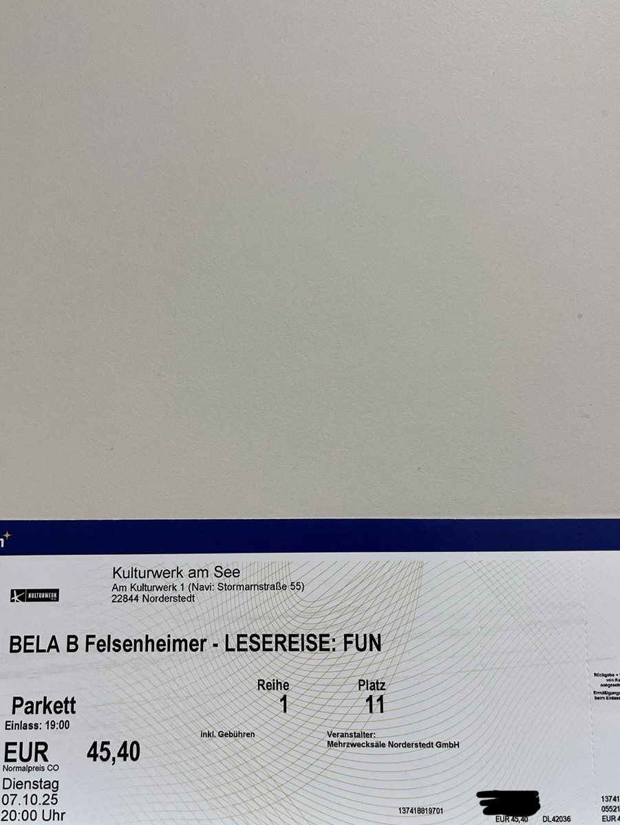 omniaamoris's tweet photo. mein 2022 ich würde mein 2025 ich köpfen, aber ich verkaufe mein bela b ticket in der ersten reihe.
würde mich über nen retweet freuen, vielleicht findet sich hier jemand, bevor ich das bei eventim reinstelle. :)
#belab #belabfelsenheimer #dieärzte https://t.co/4ZDM3yIaQx