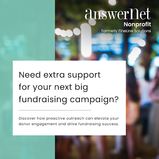 FineLine1's tweet image. Every interaction counts. @AnswerNet Nonprofit provides #Omnichannel #DonorEngagement tailored to #nonprofits so you can:

 ✅ Strengthen #stewardship
 ✅ Drive donor retention
 ✅ Maximize campaign ROI

💡 Grow your results with data-driven outreach. bit.ly/48wjExp