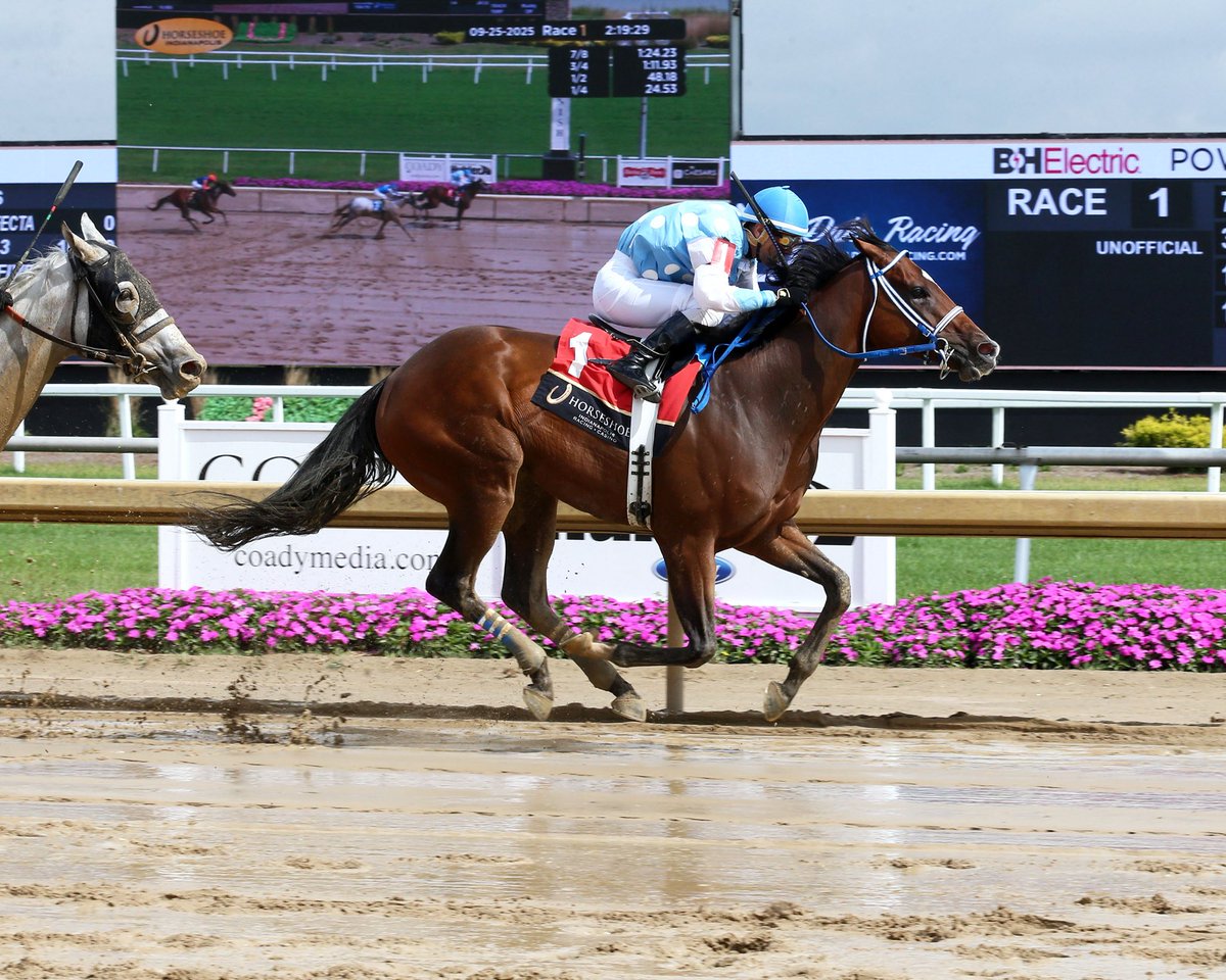 John G. Dooley (@johngdooley) on Twitter photo MIDNIGHT WEST (Get Stormy) making the rounds to take the Mile Opener <a href="/HSIndyRacing/">Horseshoe Indianapolis Race Course</a> on America’s Day at the (Off Track) Races on FS2 with <a href="/RealGregWolf/">Greg Wolf</a> & Crew from NY and IND’s own <a href="/RacingRachelM/">Rachel McLaughlin</a>. The 1/5F ridden by Manny Esquivel, the one time Leading Apprentice and Champion at MIDNIGHT WEST (Get Stormy) making the rounds to take the Mile Opener <a href="/HSIndyRacing/">Horseshoe Indianapolis Race Course</a> on America’s Day at the (Off Track) Races on FS2 with <a href="/RealGregWolf/">Greg Wolf</a> & Crew from NY and IND’s own <a href="/RacingRachelM/">Rachel McLaughlin</a>. The 1/5F ridden by Manny Esquivel, the one time Leading Apprentice and Champion at