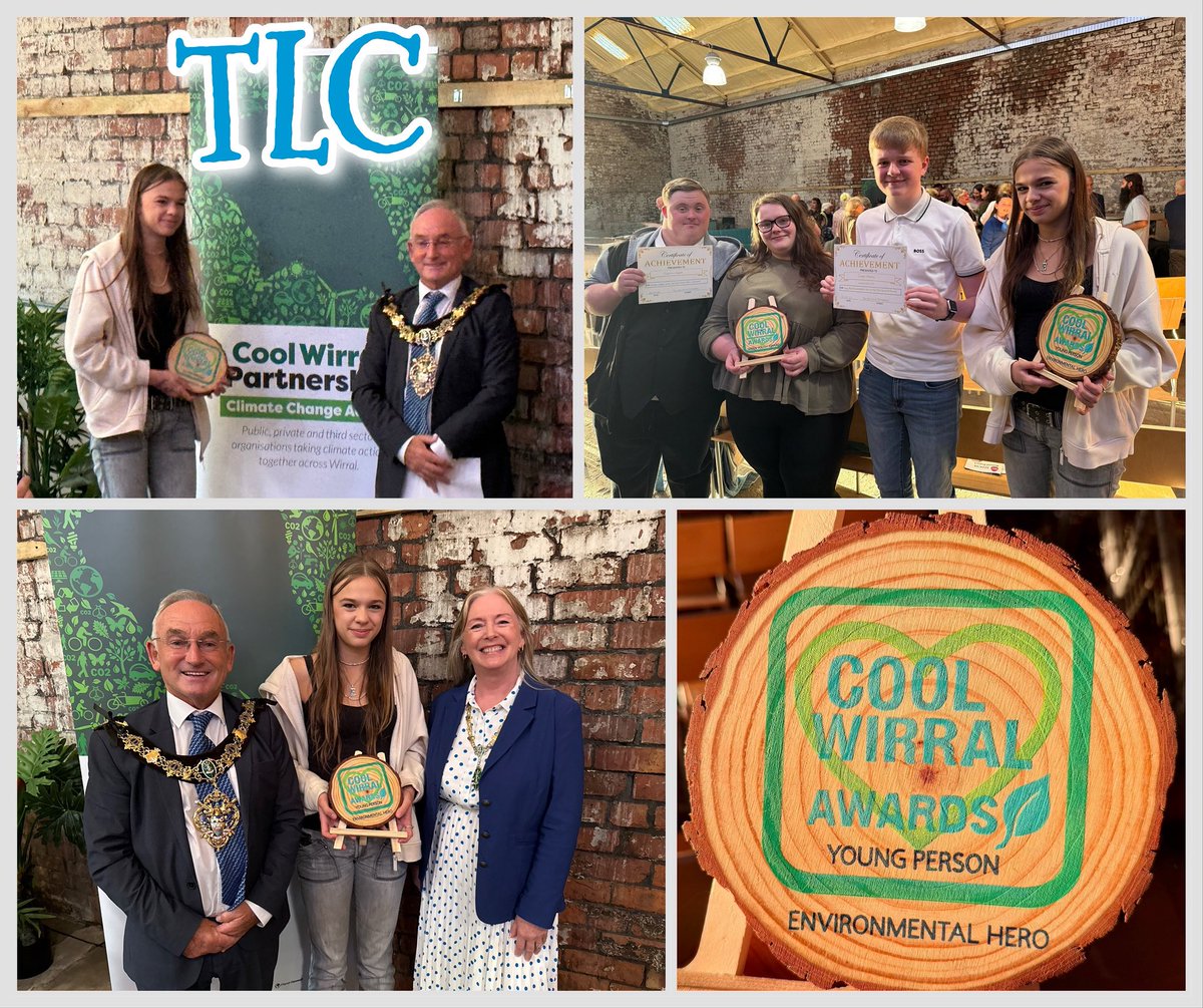 I was really proud to win the 'Young Person: Environmental Hero' award at the   Cool Wirral: awards this evening and get it presented by the Mayor of Wirral.
Meeting all the other nominees and award winners was truly inspiring.
Together we can make a difference 💚💙♥️