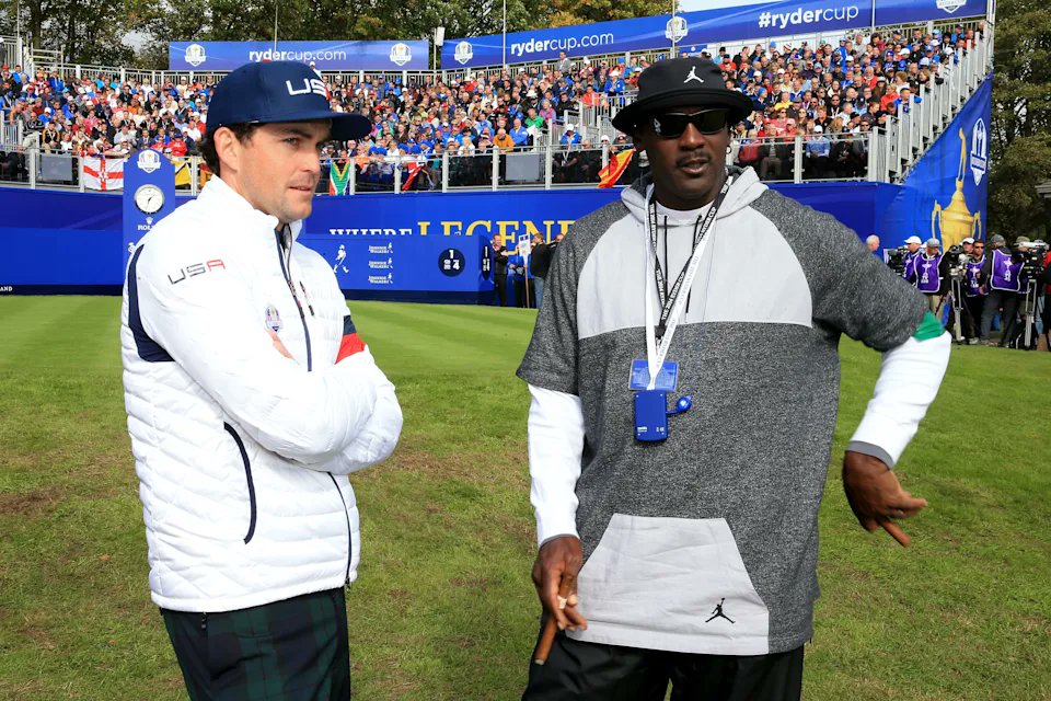 Keegan Bradley was feeling good about chirping Michael Jordan. That's when MJ decided to remind Bradley whose shoes he was wearing.

“You don't see me wearing Air Keegans."

On the relationship between the @rydercupusa captain &amp; the GOAT: tinyurl.com/2n3x52nf