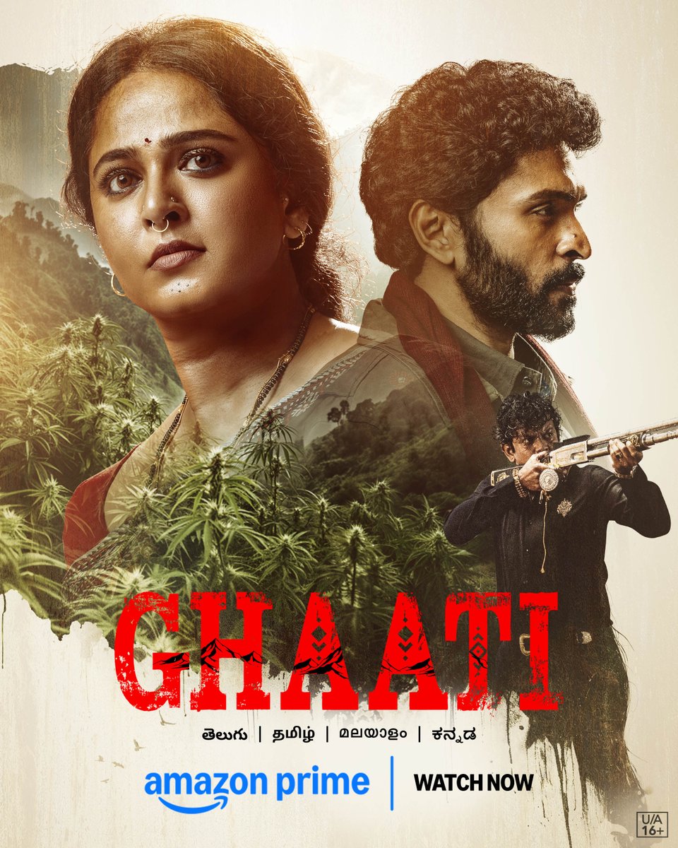 prime video IN (@primevideoin) on Twitter photo the secret from the mountains descended onto your screens 🫣
#GhaatiOnPrime, Watch Now bit.ly/GhaatiOnPrime
<a href="/MsAnushkaShetty/">Anushka Shetty</a> <a href="/iamVikramPrabhu/">Vikram Prabhu</a> <a href="/DirKrish/">Krish Jagarlamudi</a> <a href="/UV_Creations/">UV Creations</a> <a href="/FirstFrame_Ent/">First Frame Entertainments</a> <a href="/NagavelliV/">Nagavelli VidyaSagar</a> #ESMurthy <a href="/madhankarky/">Madhan Karky</a> <a href="/adityamusic/">Aditya Music</a> <a href="/IamJagguBhai/">Jaggu Bhai</a> the secret from the mountains descended onto your screens 🫣
#GhaatiOnPrime, Watch Now bit.ly/GhaatiOnPrime
<a href="/MsAnushkaShetty/">Anushka Shetty</a> <a href="/iamVikramPrabhu/">Vikram Prabhu</a> <a href="/DirKrish/">Krish Jagarlamudi</a> <a href="/UV_Creations/">UV Creations</a> <a href="/FirstFrame_Ent/">First Frame Entertainments</a> <a href="/NagavelliV/">Nagavelli VidyaSagar</a> #ESMurthy <a href="/madhankarky/">Madhan Karky</a> <a href="/adityamusic/">Aditya Music</a> <a href="/IamJagguBhai/">Jaggu Bhai</a>