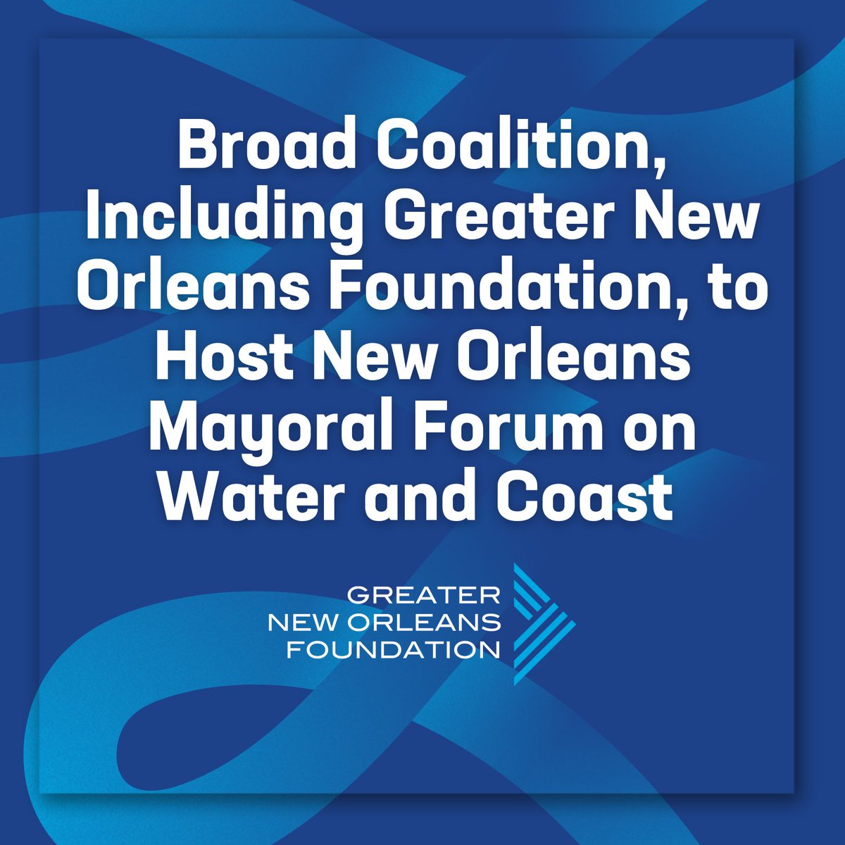 GNOFoundation (@gnofoundation) on Twitter photo A coalition of community organizations, including the Greater New Orleans Foundation, are hosting a forum for New Orleans Mayor candidates that will be focused on the city’s water and coastal issues moderated by <a href="/du1869/">Dillard University</a> Political Analyst <a href="/DrRobertCollins/">Robert Collins</a>, and Mike Smith of A coalition of community organizations, including the Greater New Orleans Foundation, are hosting a forum for New Orleans Mayor candidates that will be focused on the city’s water and coastal issues moderated by <a href="/du1869/">Dillard University</a> Political Analyst <a href="/DrRobertCollins/">Robert Collins</a>, and Mike Smith of