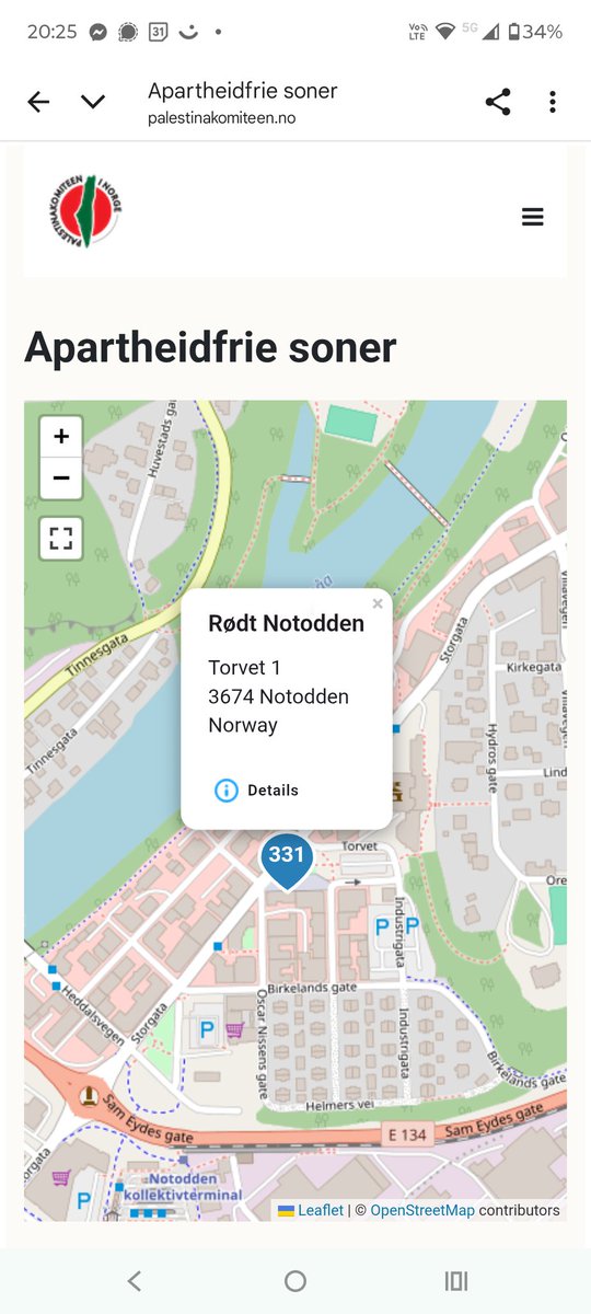 Notodden har sin første apartheidfrie sone ✊🇵🇸.

Den første av mange (det er planen i hvert fall).