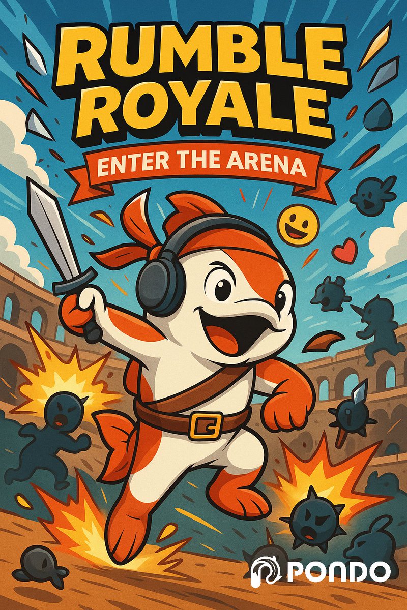 PondoProtocol's tweet image. Time to celebrate some major milestones!

The Pondo community enters the arena tomorrow for RUMBLE ROYALE 🥊

🕔 Tomorrow 5pm UTC
📍 discord.gg/pondo

Come for the fun.

Stay for the glory (and the rewards).

Let’s rumble. ⚔️