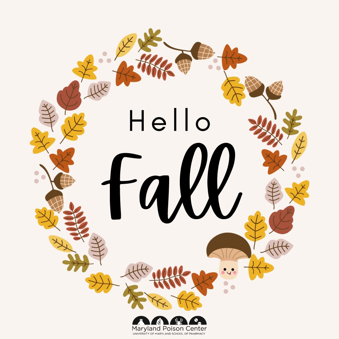 It’s officially fall! Refresh on our poison safety tips for the season ahead- bit.ly/FallPoisonSafe…
