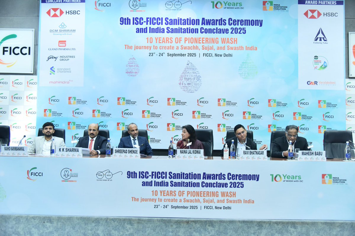 Honoured to be part of the “Viksit Bharat <a href="/2047/">Galina Dolenko</a>: Scaling Climate-Smart WASH” panel hosted by <a href="/indsancoalition/">Sanitation Coalition</a> <a href="/ficci_india/">FICCI</a> alongside distinguished leaders from government, industry, and finance.

It was a privilege to share this platform with Mr. Shreepad Shinde, CMO,