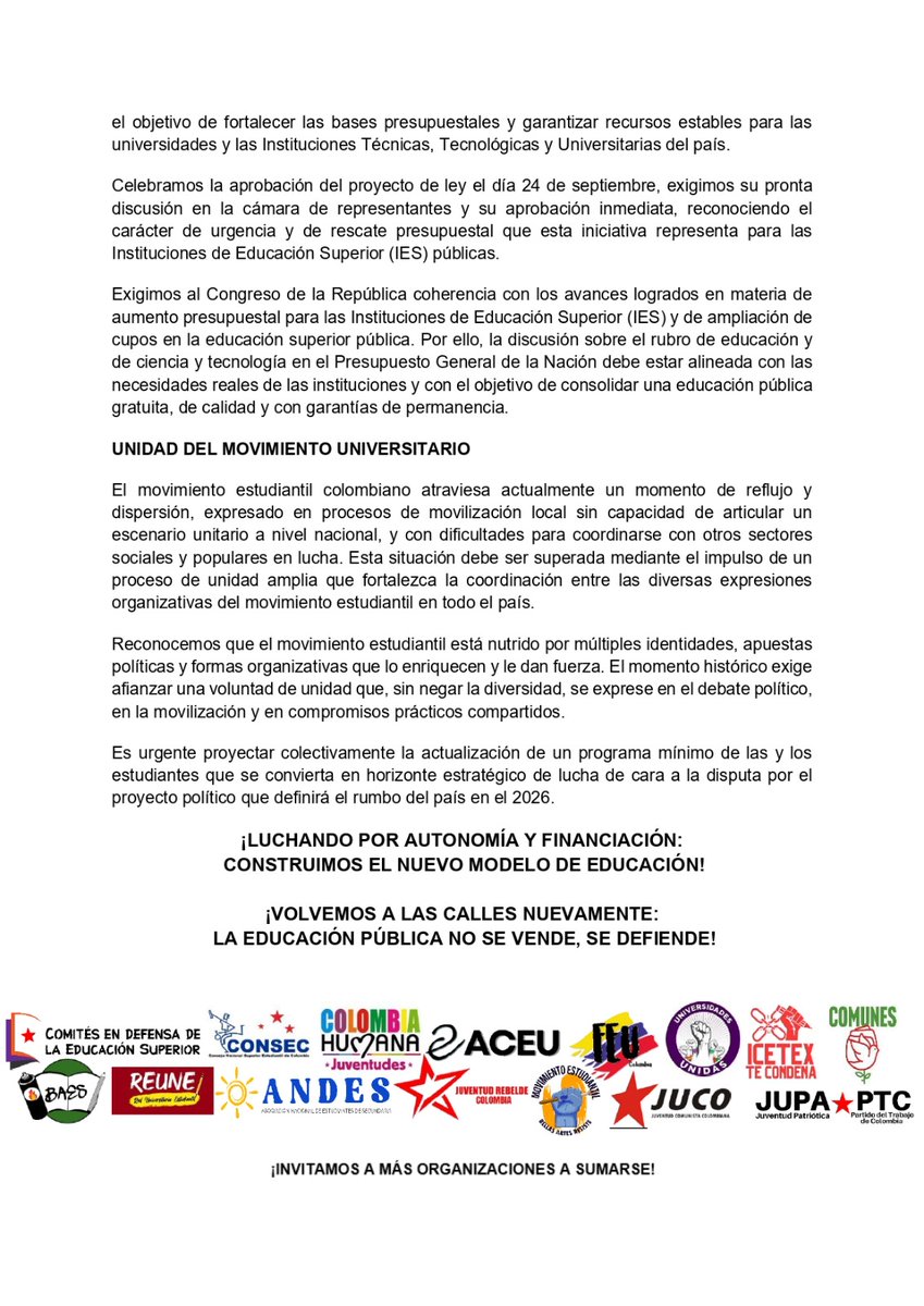 ACEU Colombia tweet media