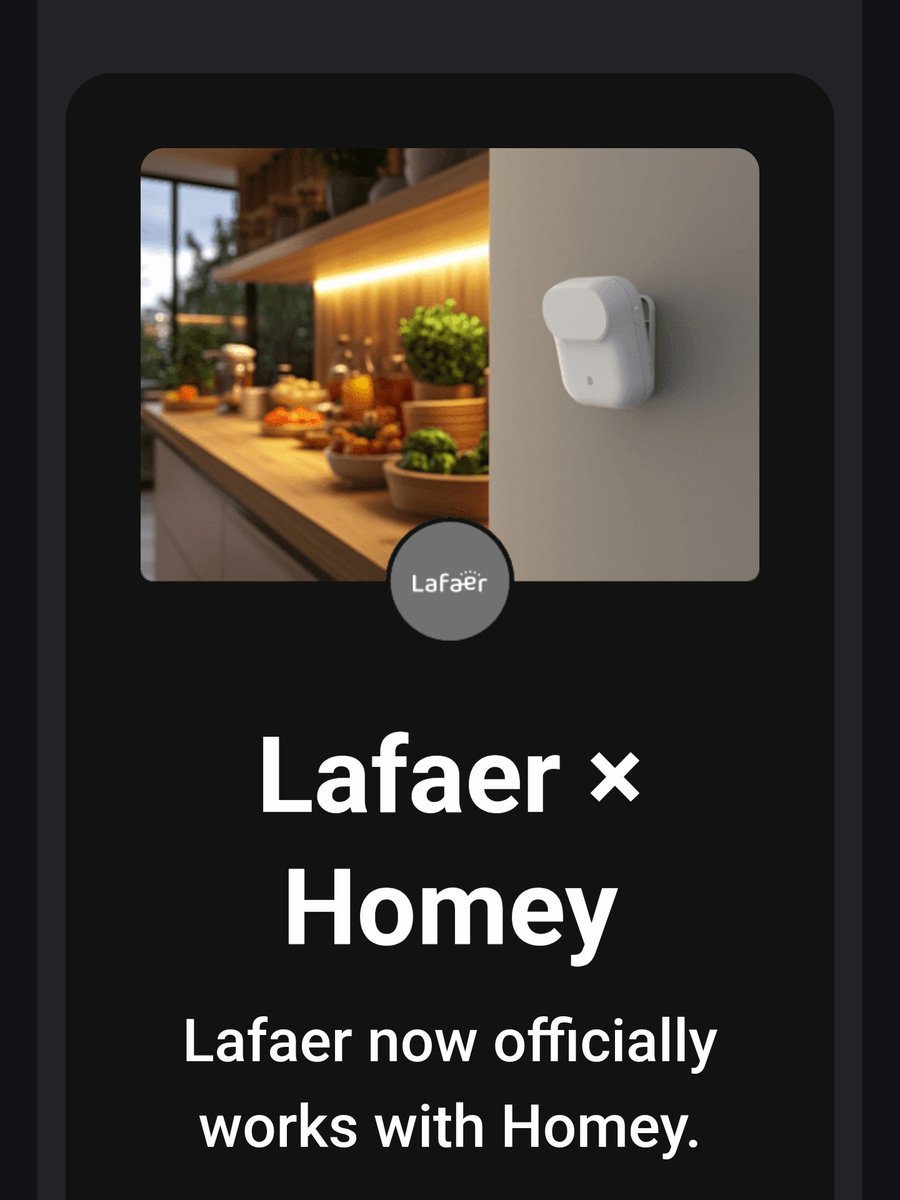 CoisasSmart's tweet image. A marca Lafaer já funciona com o Homey 💪
#lafaer 
#glinet
#smarthome
#coisassmart