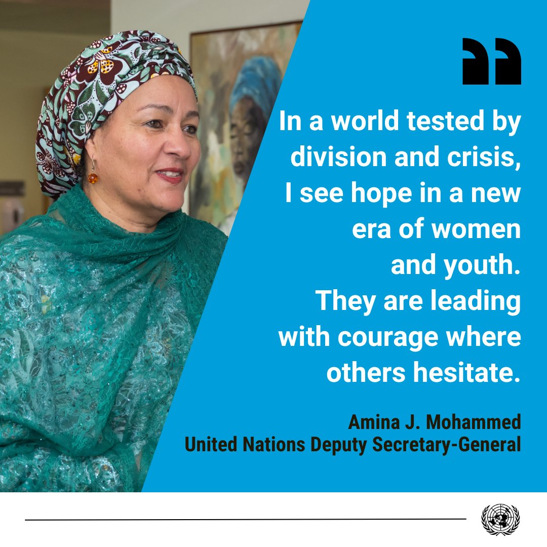 This is the largest young generation in history — the greatest force to tackle climate change, champion human rights and advance peace.

My message to them:

You are not alone.

I will not step aside, but move behind you — pushing your energy and vision to shape a more just and