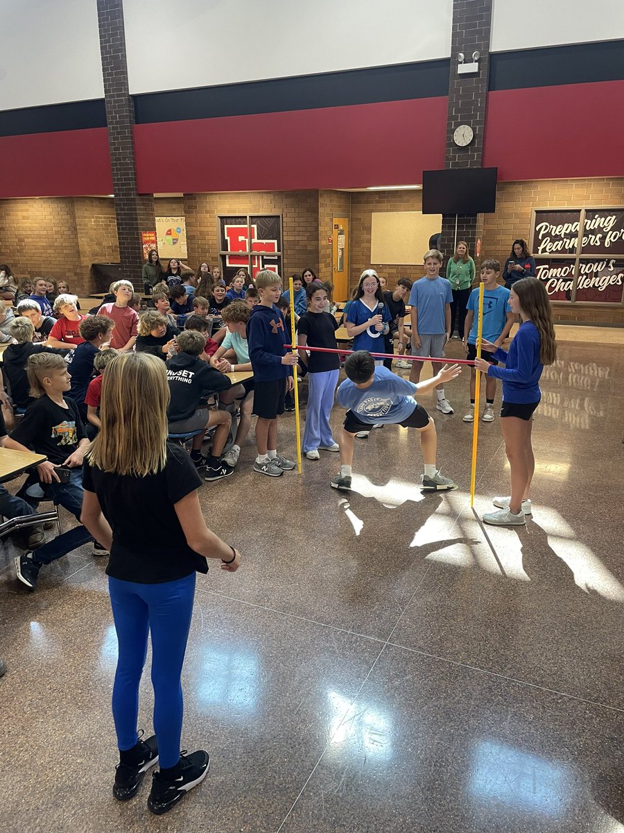 Homecoming lunchtime activities this week!  We saw some impressive limbo skills on Tuesday.