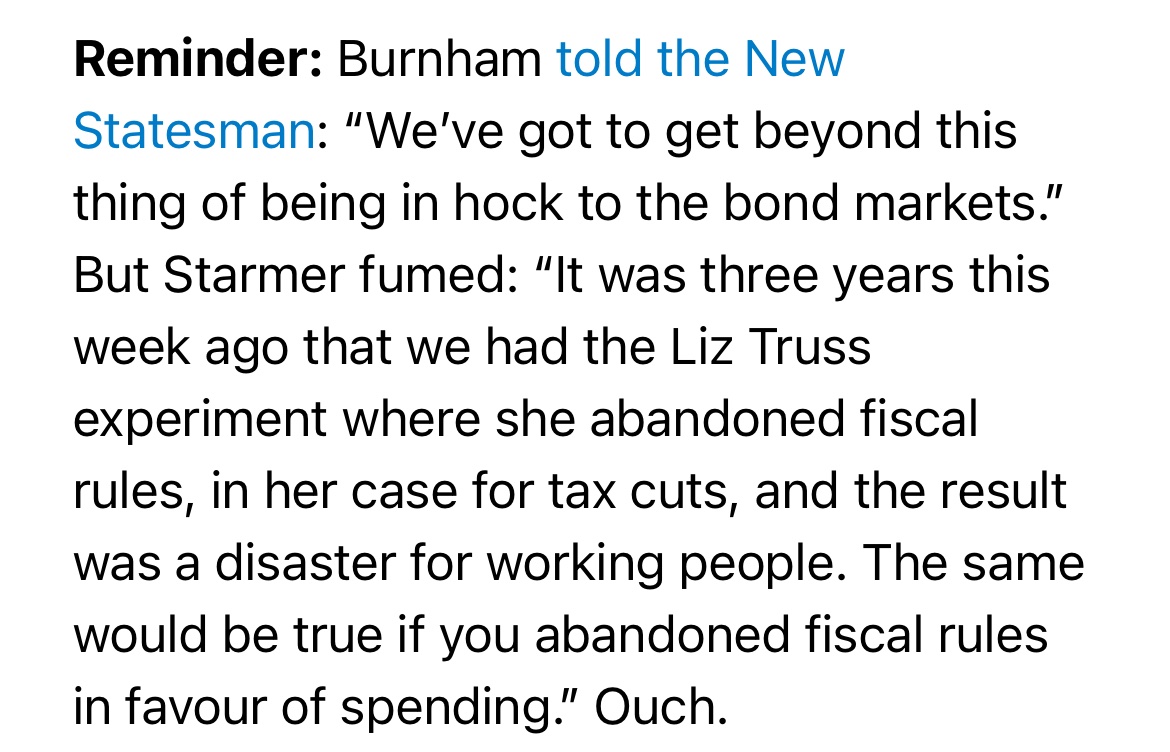 I think the question <a href="/AndyBurnhamGM/">Andy Burnham</a> is asking here, is critical to the future or our democracy: 

Who runs this country and in whose interest?

If your answer is the bond markets, Blackrock &amp; tech billionaires then call it what it is:  oligarchy. 

Power must serve people