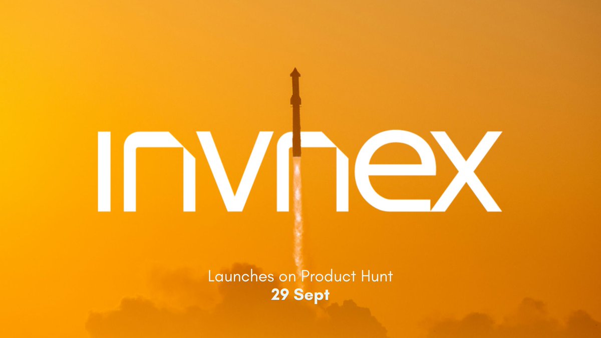 Invnex will launch on Product Hunt at 11:00 GMT+4 on 29 September.

Everyone is welcome to engage with the launch and share their thoughts.

#producthunt #launch #invnex