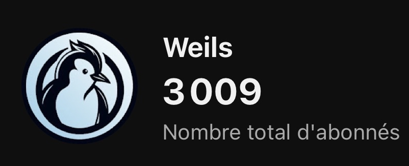 WeilsGG's tweet photo. Wow !
Passer de 1k à 3k abonnés en un mois et demi… c’est exceptionnel ! 🙌
Un énorme merci à vous ❤️
Et on se retrouve très vite sur YouTube 👀 https://t.co/H5OPEq16hK