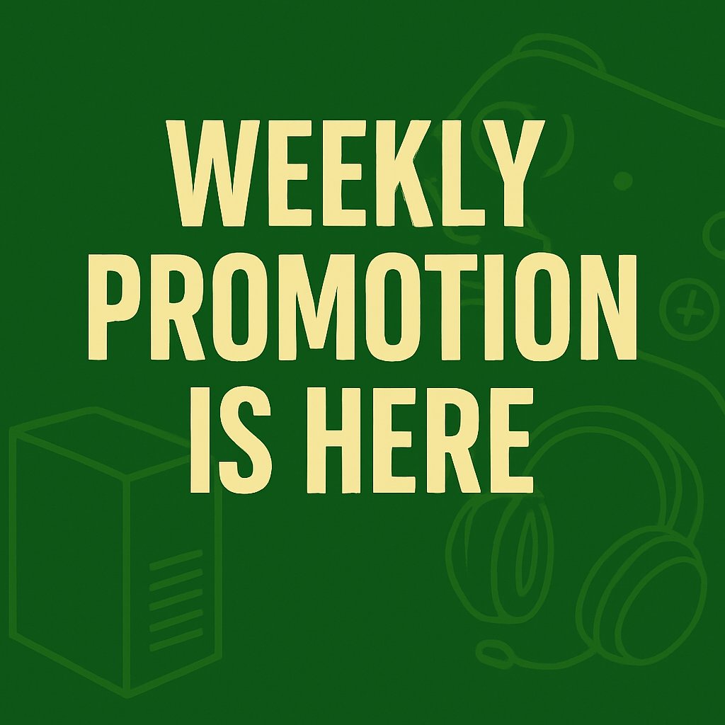 🎯 Weekly Promotion is Here!
Claim your coupon every weekend in-store and use it during the week (Tue–Thu).

 🎮Free gaming hours
🍔 BOGO on food &amp; drinks
💸 Discounts on purchases
 ✨Members get extra perks
⚡ Limited coupons available
👉 Drop by Click Esports to claim yours!