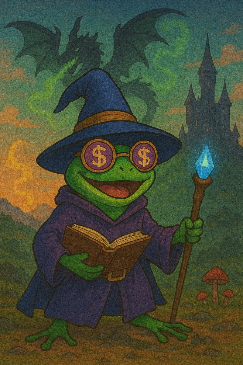 DomeMaupa's tweet photo. @WEPEToken 🐸✨ The frog wizard opens the gate…
A new season begins soon.
Are you ready? 🔮🐉
#SeasonStart #FantasyVibes #crypto https://t.co/kowKlJuD33