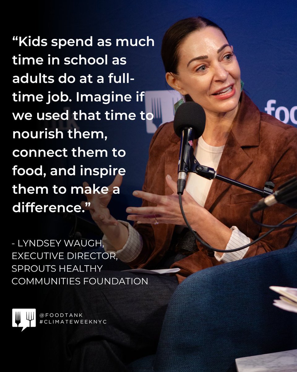 “We don’t have time to keep kicking the can down the road; we need to act now.”

With those words, Lyndsey Waugh, Executive Director of the Sprouts Healthy Communities Foundation, opened today’s Food is Medicine and Eating for Health summit with Food Tank at #ClimateWeekNYC.