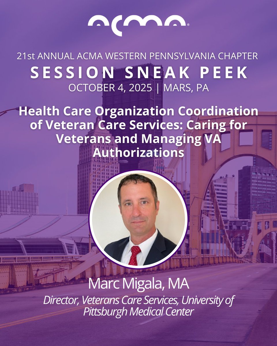 ✨ Attention Western Pennsylvania case managers and transitions of care professionals!

Don’t miss this impactful session:

Health Care Organization Coordination of Veteran Care Services: Caring for Veterans and Managing VA Authorizations

Register today: hubs.la/Q03L13q10