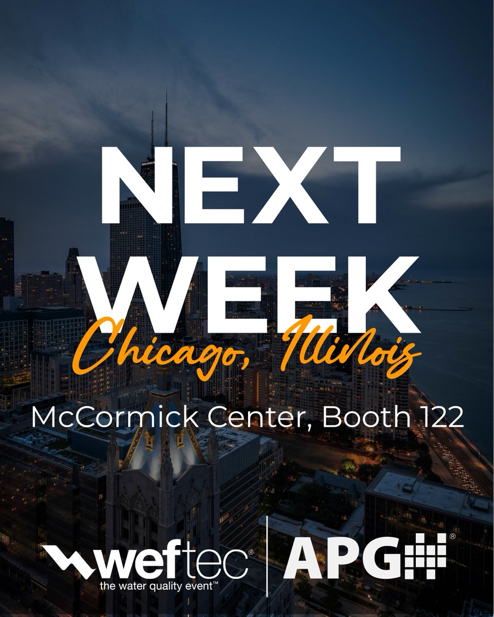 apgsensors's tweet image. We’re just days away from the largest annual water quality exhibition in North America!
We’ll be showcasing a wide range of our water/wastewater solutions—plus a live demo of our TRUE ECHO Plus.
You won’t want to miss it!
#WEFTEC2025 #WaterIndustry #SensorTechnology