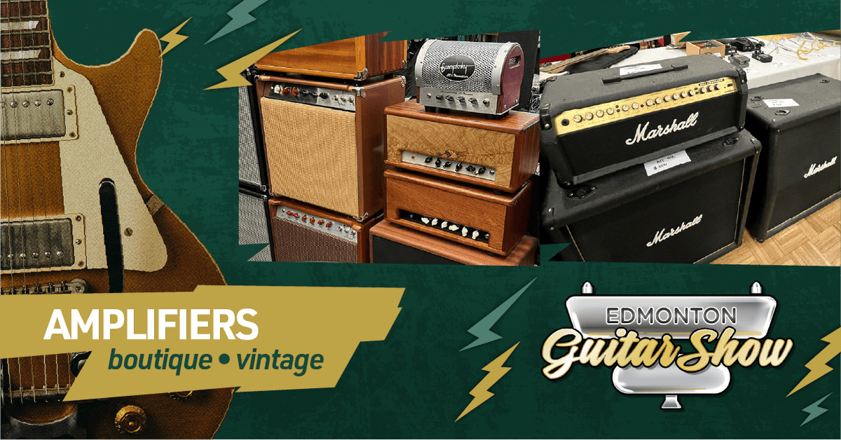 EdmGuitarShow's tweet photo. Edmonton Guitar Show. This Sunday, September 28th. Italian Cultural Centre.

Get loud with all kinds of amps, from exhibitors like Swampdonkey Amps and more! 

Tickets are $10. Doors open at 10 AM. More Exhibitors. More Gear. More Reasons to Show Up Early. https://t.co/T85ufgwMMr