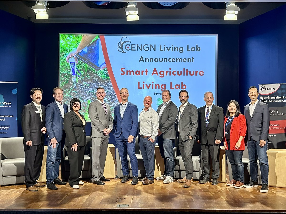 Joined <a href="/UBC/">University of British Columbia</a> Immersion Week w/ <a href="/CENGNCanada/">CENGNCanada</a> to celebrate the launch of the Smart Agriculture Living Lab. This expands access to UBC Smart Farm for innovators to test agtech solutions &amp; optimize resources w/ data + AI. Just one example of how AI can help solve real-world problems!