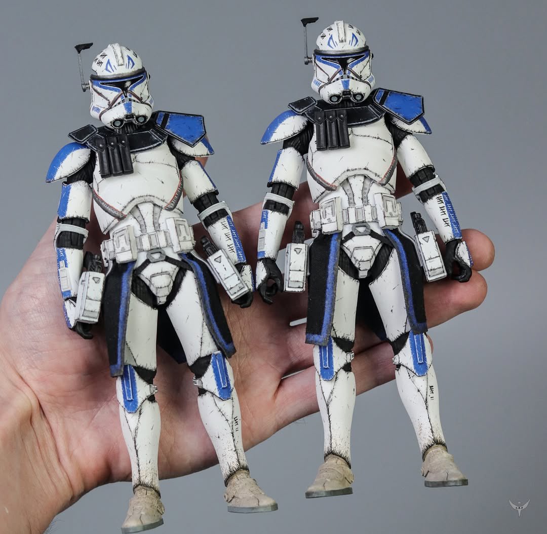 JediCollecting's tweet image. ROTS Captain Rex Black Series Custom Figures by @corey.k.figures (IG)!

#StarWars #TheBlackSeries #CaptainRex