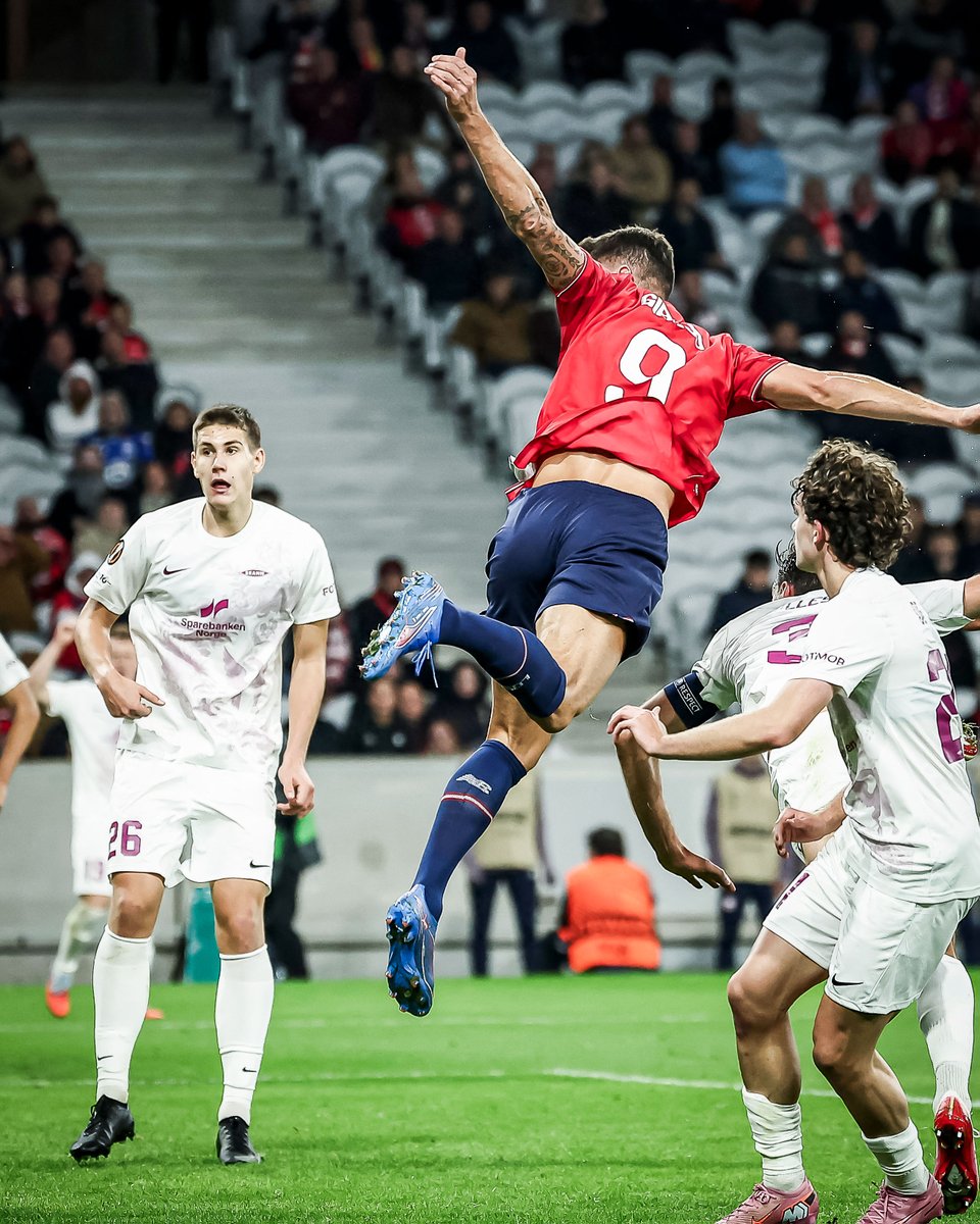 brfootball's tweet photo. Subbed on in the 67th minute and won it for Lille in the 80th.

Olivier Giroud still getting it done in the Europa League 💪 https://t.co/nfT6KNLCvx