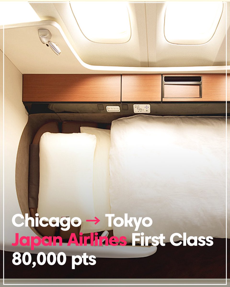 85,000 pts Cathay Pacific Business Class from Chicago to Hong Kong on 7/21/2026 Redeem via Finnair

75,000 pts Starlux Business Class from San Francisco to Taiepi on 9/29/2025 Redeem via Alaska Airlines

65,385 pts Korean Air Business Class from Las Vegas to Seoul on 8/11/2026