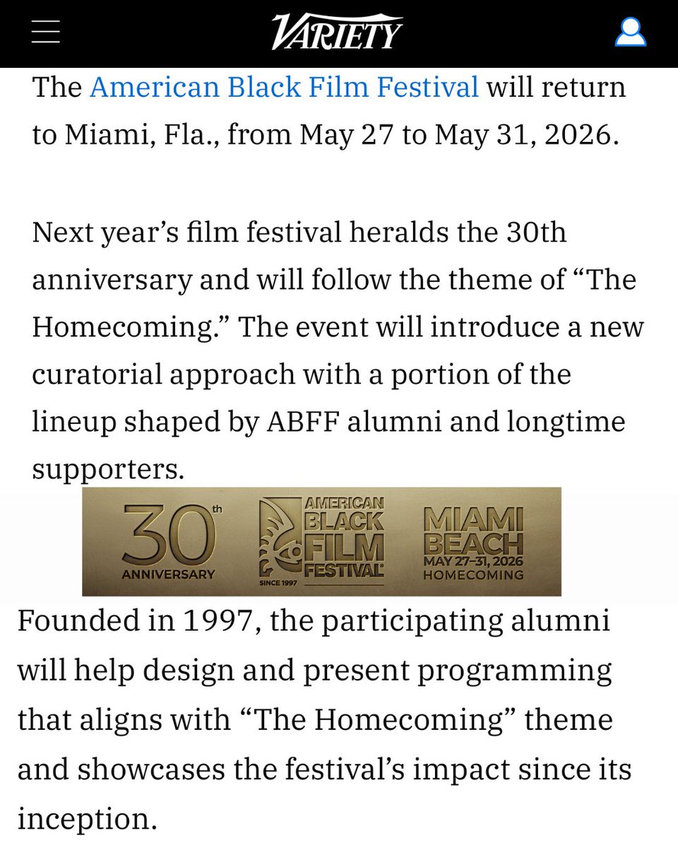 AMERICAN BLACK FILM FESTIVAL tweet media