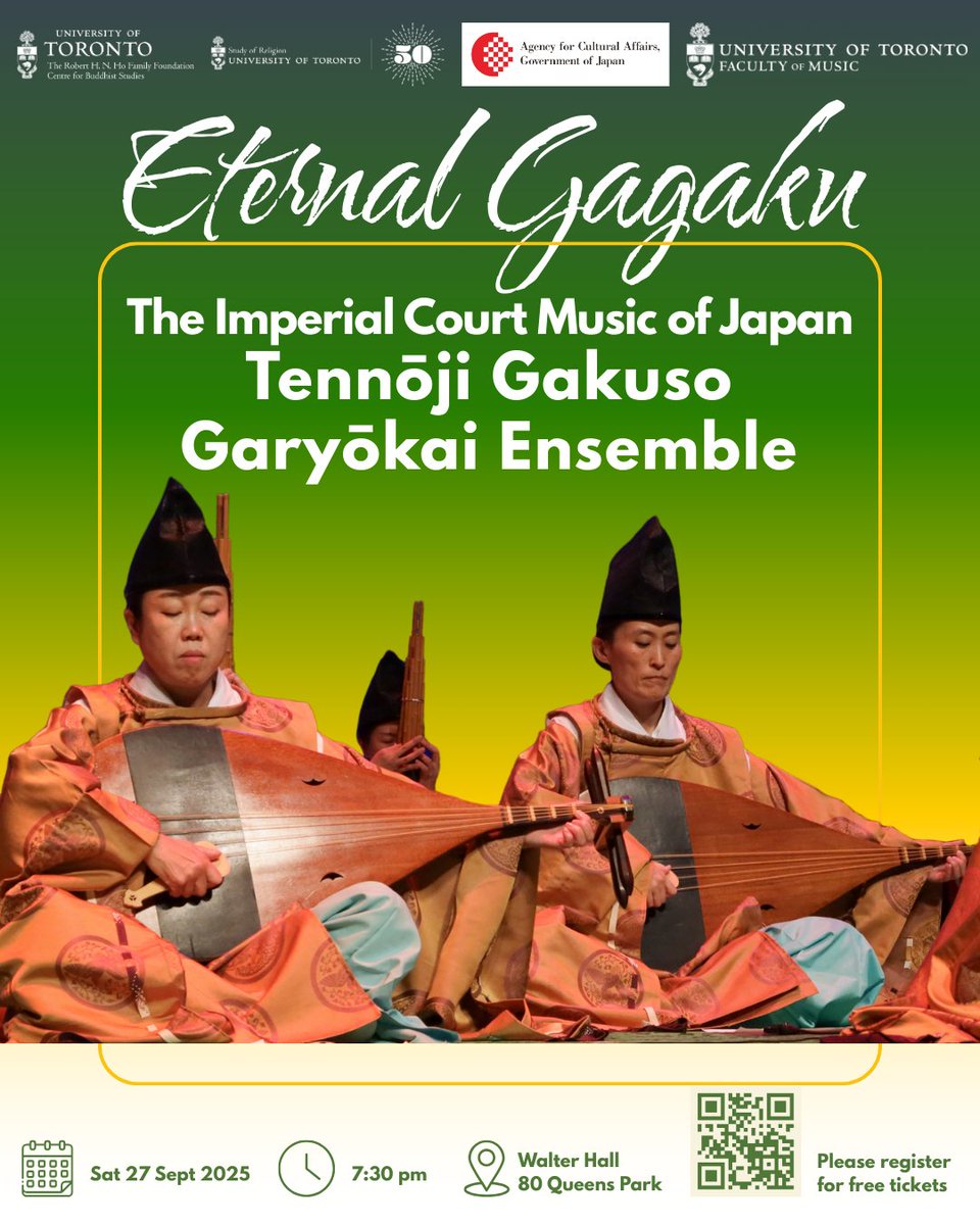 uoftcbs's tweet image. HCBS Newsletter: Last chance to register for FREE tickets to the Tennōji Ensemble Concert (Sept 27) and Ven. Pomnyun Sunyum (Sept 28) - mailchi.mp/9227429eaf69/s…