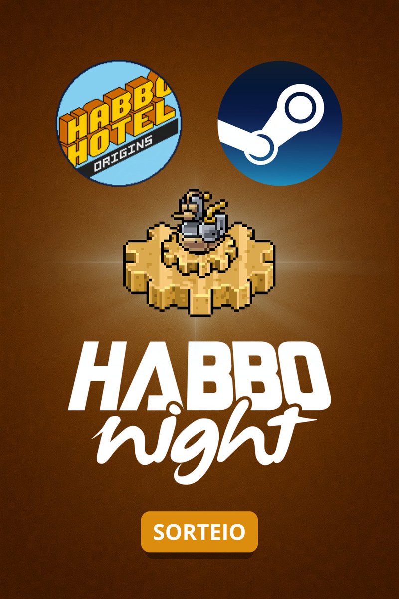 HabboNight (@habbonight) on Twitter photo 🎁 SORTEIO GLOBAL 🎁
🦆⚙️ Serão 5 vencedores!
REGRAS:
1ª Seguir <a href="/HabboNight/">HabboNight</a> & <a href="/HabboOrigins/">Habbo Hotel: Origins</a>;
2ª Repostar o post;
3ª Salvar Habbo Origins em sua Lista de Desejo da Steam (responder com print);
⛓️ Link Steam: hab.bo/46VCInC
#HabboHotelOrigins 🎁 SORTEIO GLOBAL 🎁
🦆⚙️ Serão 5 vencedores!
REGRAS:
1ª Seguir <a href="/HabboNight/">HabboNight</a> & <a href="/HabboOrigins/">Habbo Hotel: Origins</a>;
2ª Repostar o post;
3ª Salvar Habbo Origins em sua Lista de Desejo da Steam (responder com print);
⛓️ Link Steam: hab.bo/46VCInC
#HabboHotelOrigins