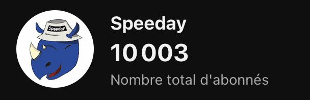 10000 abonnés let’s go merci ! 🥳
