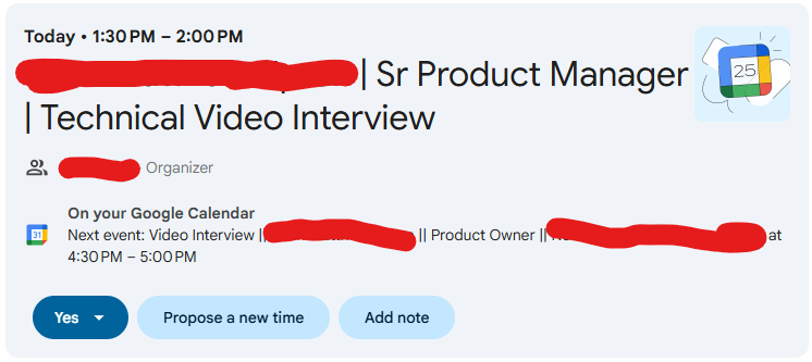 What in the world is this gmail feature? I click into a meeting invite and it sandwiches the sender between two different meetings from different organizers.

This introduces a pain point where none previously existed.